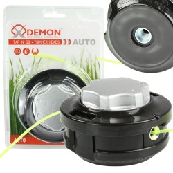 Testina Testa per Decespugliatore a Benzina | Filettatura M10x1,25 mm | Diametro Filo 1,5-3 mm | in Plastica | Pezzo di Ricambio